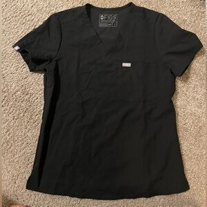 Figs Black Catarina Scrub top